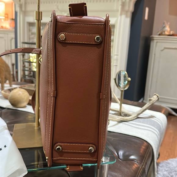 GORGEOUS Authentic Coach 1941 Dreamer 27 Satchel in Saddle, Light Gold. EUC - Picture 13 of 16